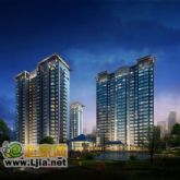 左岸楓橋正在粉刷外立面，小高層項目正在做基礎(chǔ)