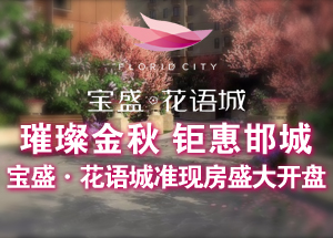 璀璨金秋 鉅惠邯城 寶盛·花語城7#樓今盛大開盤