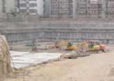 新城國際項目均已打樁完畢 東側正在做樓地基處