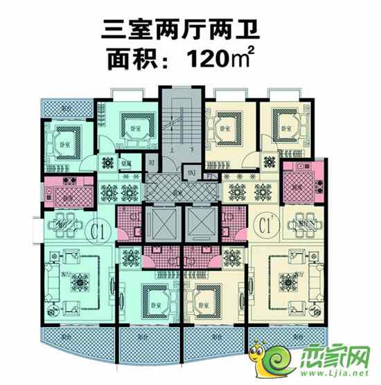 邯郸良友·锦园120㎡户型图