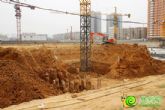 盛瑞華庭施工現(xiàn)場火爆，目前施工現(xiàn)場正在做地面