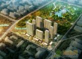 龍仕·公園里工地正在打樁，預(yù)計2014年年底交房