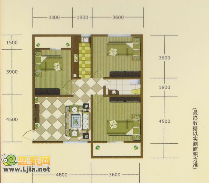 锦江花园户型图_邯郸锦江花园户型图_最全最新的户型信息_恋家网