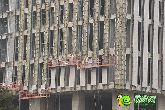 市中心準(zhǔn)現(xiàn)寫字樓外立面已做1/4 年底可入住
