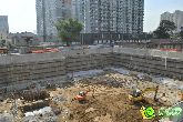 工地直播間：泰達大廈施工穩(wěn)步推進 項目正在挖槽