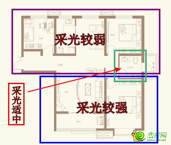 【龍貓點評】趙都新城116㎡全明三室圖文戶型解析
