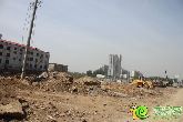 中船漢光華府火熱施工中 工地正在做地基建設(shè)