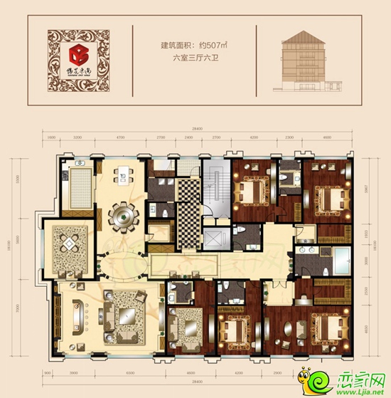 阳光东尚164-595㎡户型全景看 花园洋房里的家