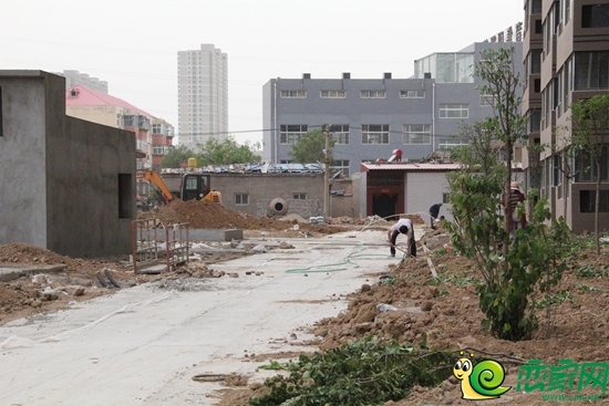 嘉大如意工地收尾 綠化及園林小品正在建設(shè)中