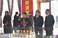 邯鄲市工商聯(lián)主席曹淑霞，市委統(tǒng)戰(zhàn)部副部長(zhǎng)、市工商聯(lián)黨組書記來偉一行視察浙江商貿(mào)城