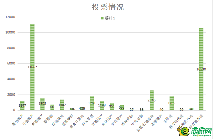 投票情况柱状图