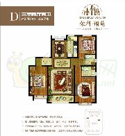 榮科翔苑4#D戶(hù)型 優(yōu)雅三居 舒適與大氣并存