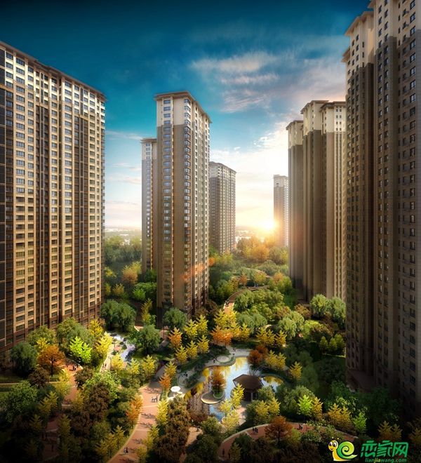 7,荣盛公园印象:规划设计从城市新区核心区的高度出发,引领城市发展