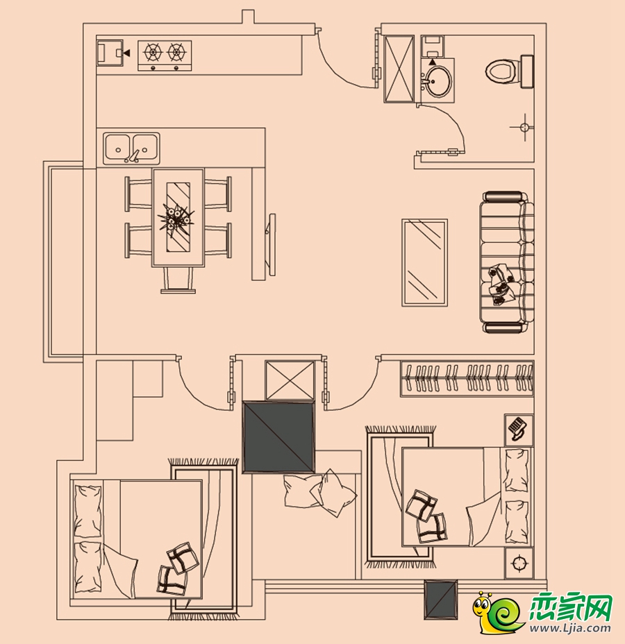 滏阳soho户型图_邯郸滏阳soho户型图_最全最新的户型信息_恋家网