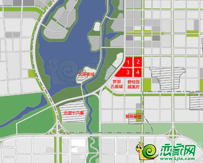 叢臺(tái)產(chǎn)業(yè)新城新拍地塊分布圖