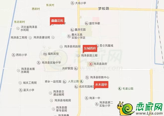 樓盤位置分布圖