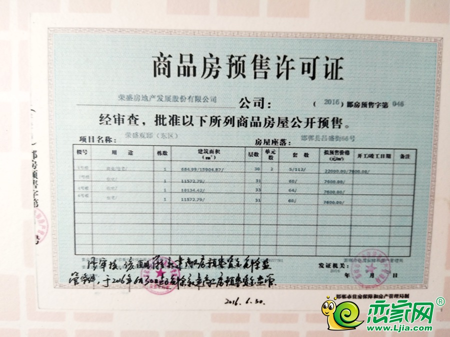 商品房預(yù)售證