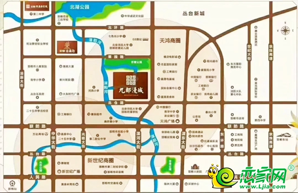 安聯(lián)九都漫城區(qū)位圖