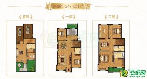 桃源山莊347-351㎡戶型