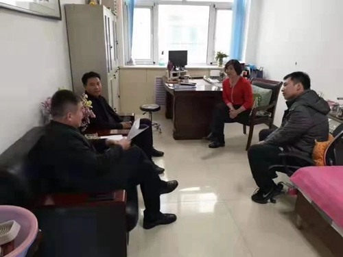 赵永坤、范文博现场推进示范区大气污染源治理工作