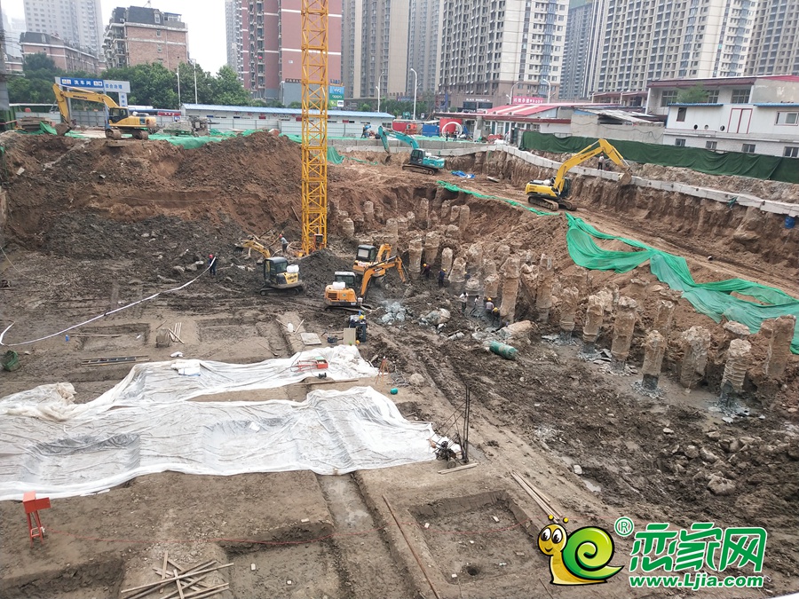 1#工地防水層及截樁實(shí)拍圖（19.5.21)