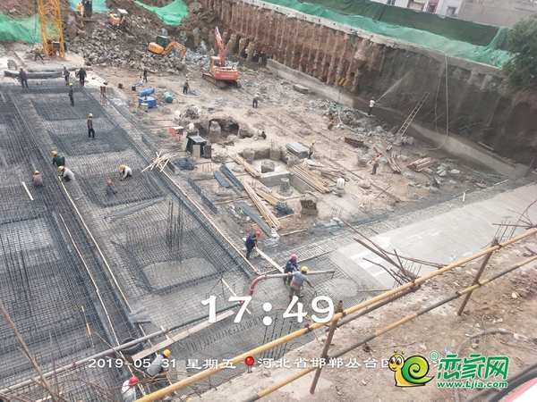 1#墊層澆筑