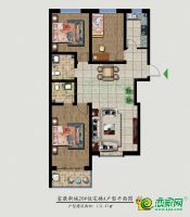 富康新城20#A戶型