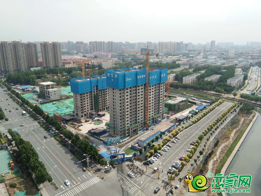 美的悅江府工地實景圖（2019.6.12）