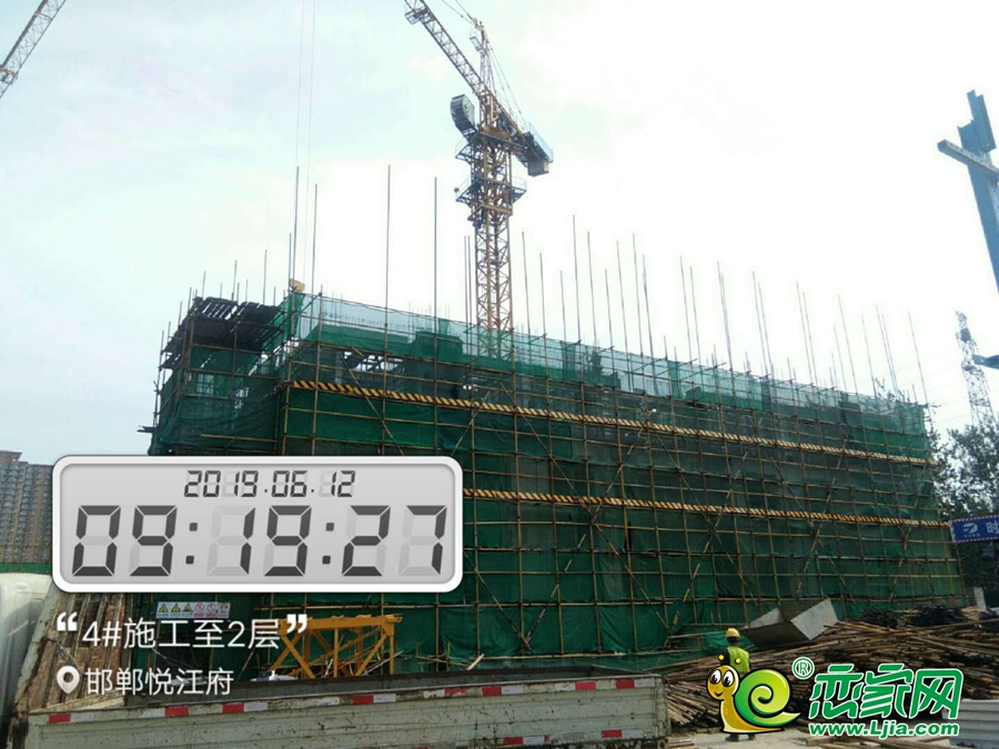 美的悅江府工地實景圖（2019.6.12）