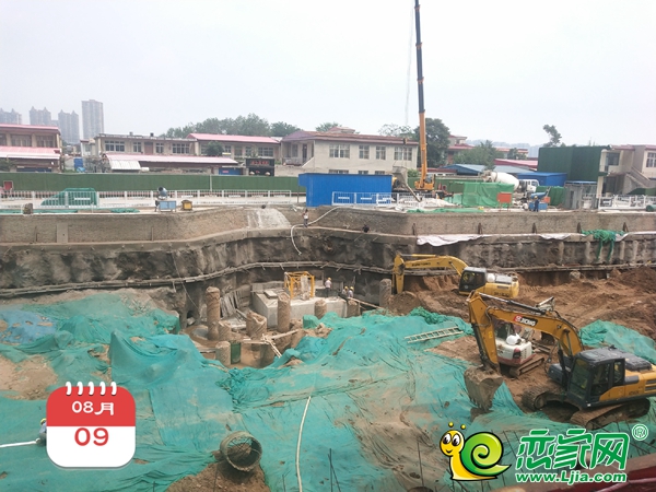 漢成華都工地實(shí)景（2019.8.9）