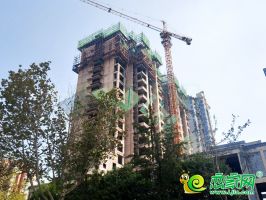 金色漫城真的一直在動工，2號樓窗戶安好了