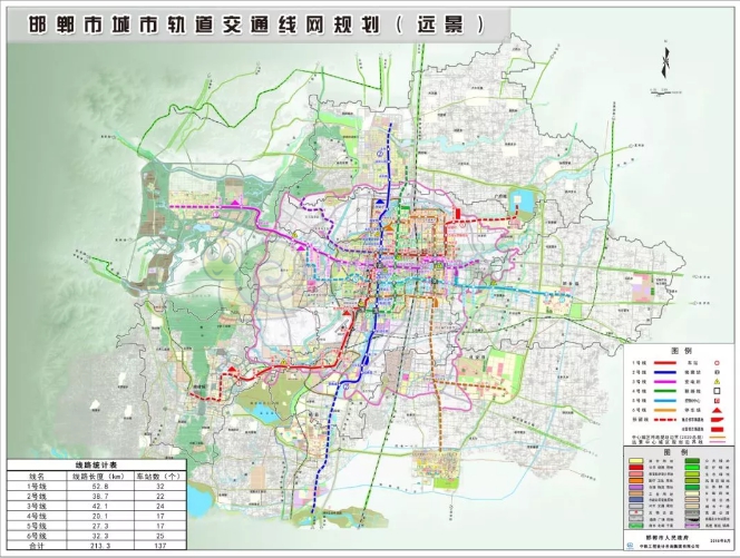 邯郸市城市轨道交通近期建设规划