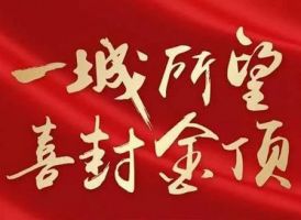 榮盛錦繡學(xué)府•善園1-4號(hào)樓主體喜封金頂