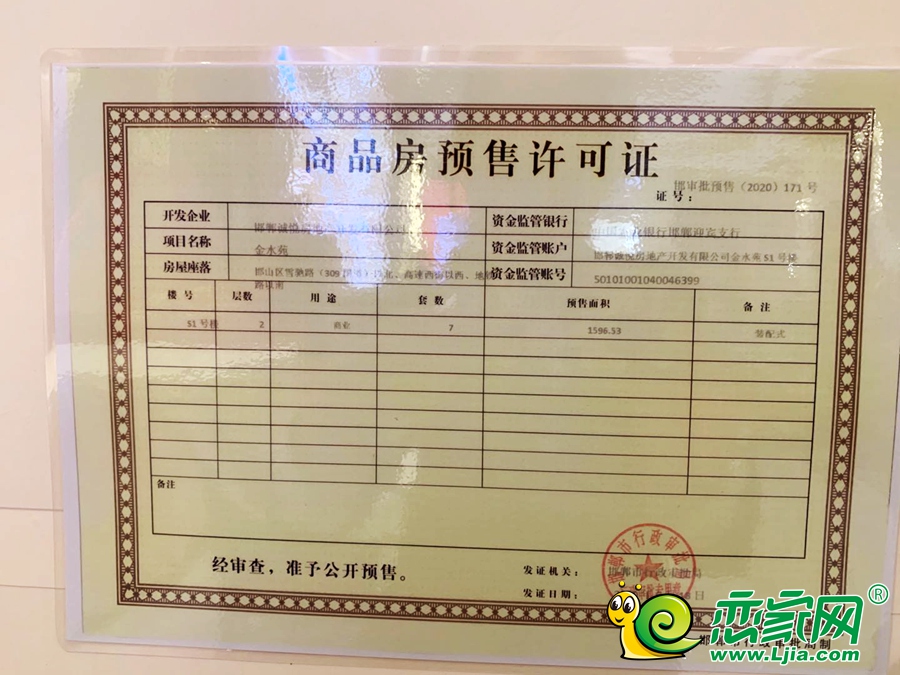 S1號樓預(yù)售證