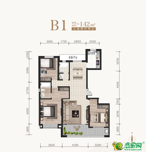 邯鄲城投十里風(fēng)和戶型圖