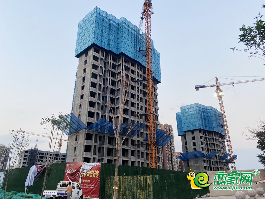 美的錦觀城工地實景圖