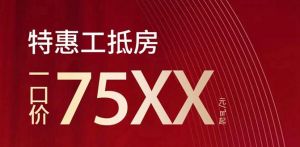 翠湖西華府工抵特惠房源75XX元/㎡起，指定房源送車位
