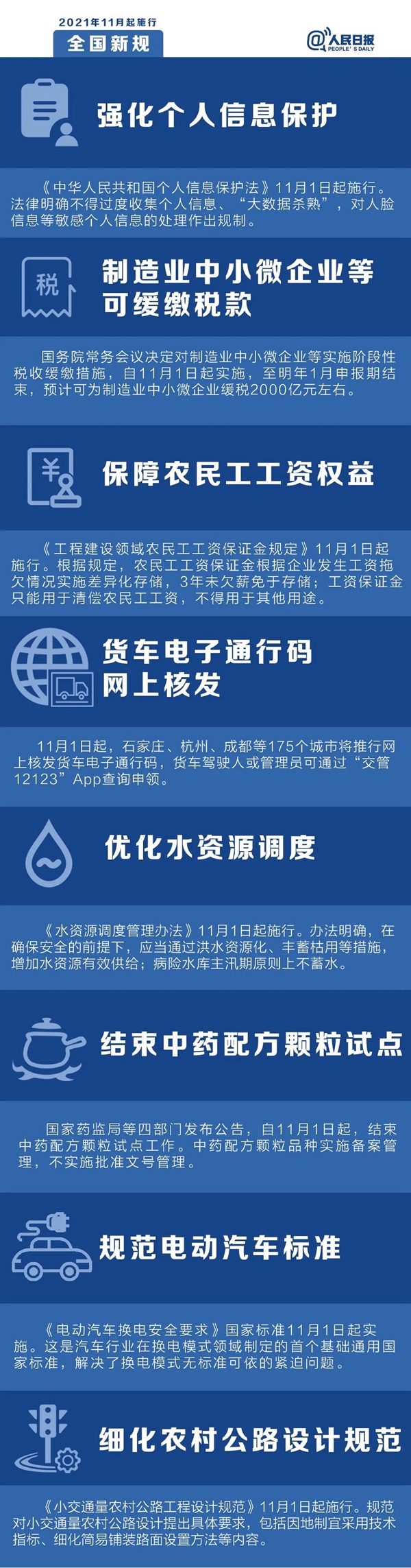 11月1日起，這些新規(guī)將影響你我他的生活