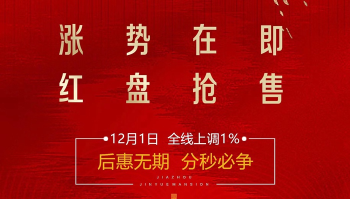 嘉洲·錦悅府熱銷紅盤，漲價在即