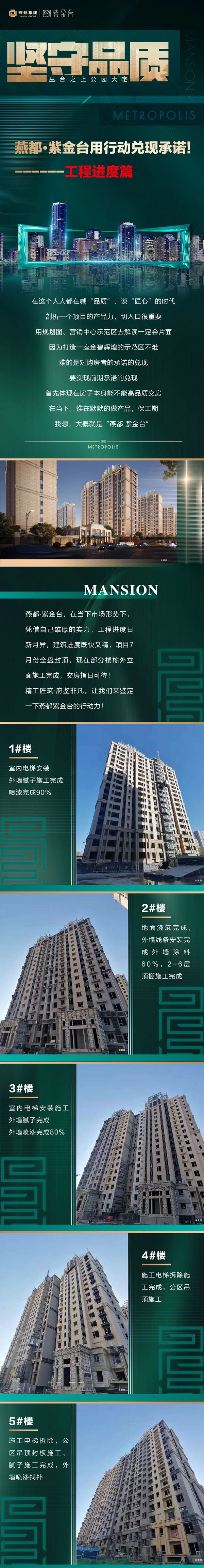 堅守品質(zhì)|燕都紫金臺用行動兌現(xiàn)承諾—工程進度篇