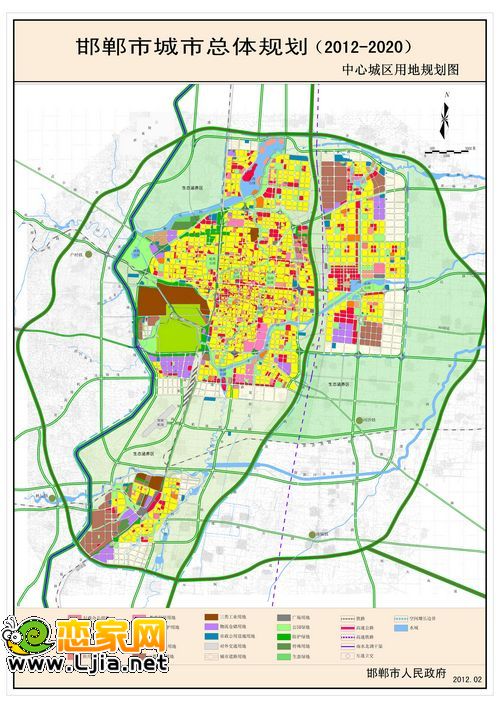 《邯郸市城市总体规划(2012-2020》公布
