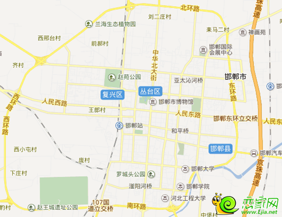 邯郸市区图