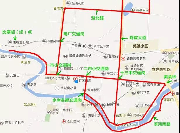 邯郸806路公交车路线图图片