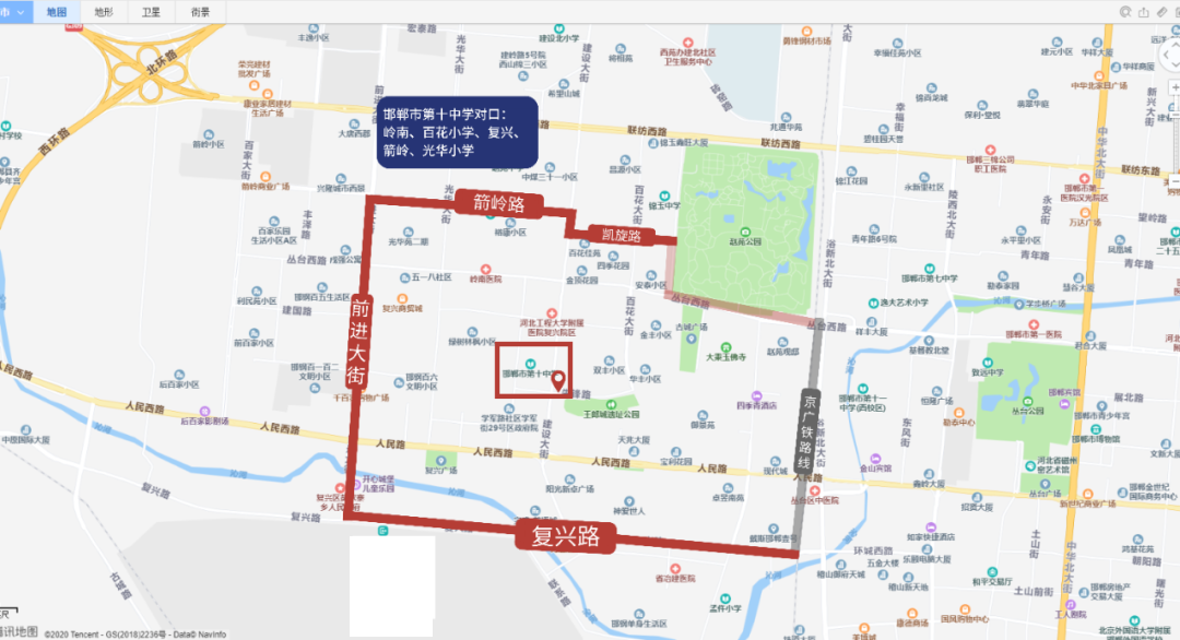 邯郸市复兴区最新区划图片