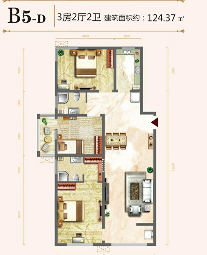 低价出售 3室2厅2卫 纯毛坯房 看房方便