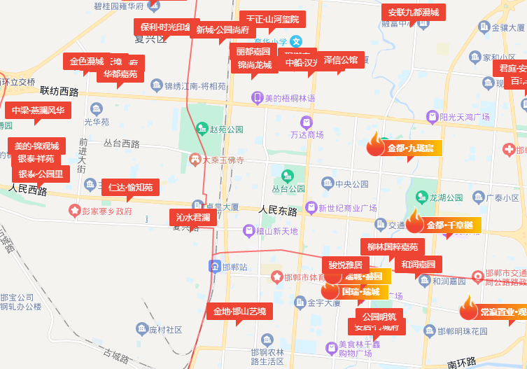 邯鄲環(huán)內(nèi)在售新房