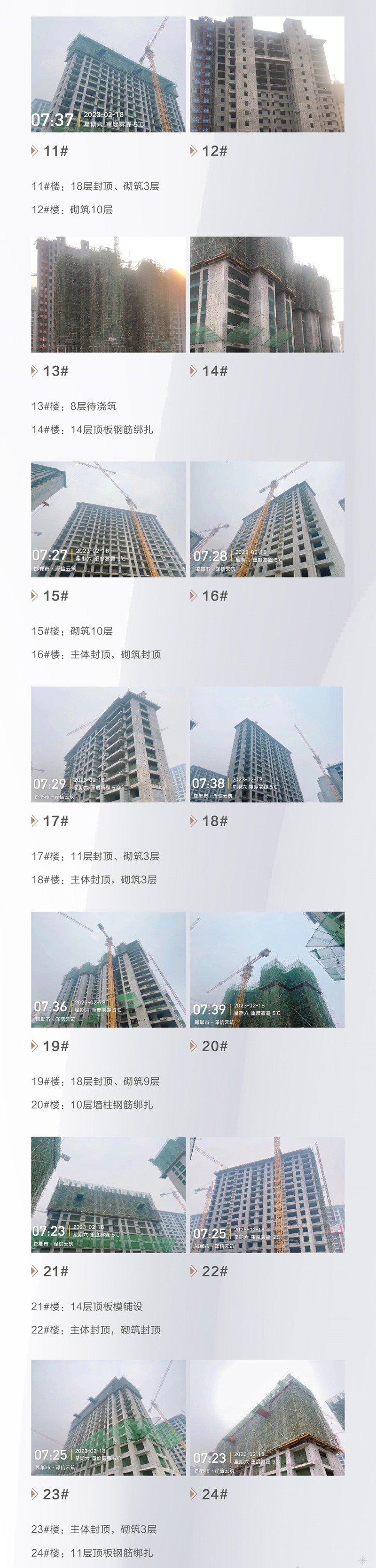 2月邯鄲澤信工程進度 | 春啟萬物新生，共鑒美好“家”音