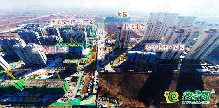 聯紡路南側樓盤全景