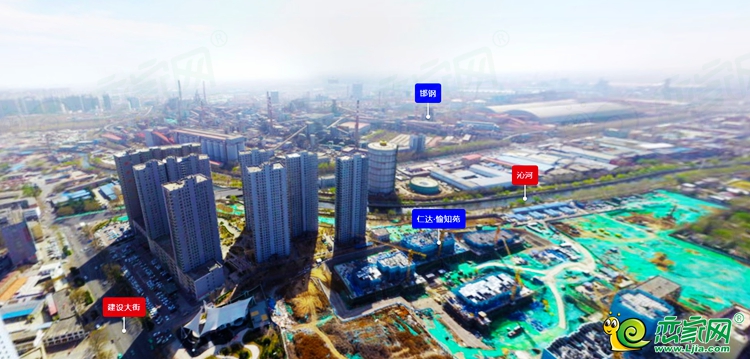 人民路和建設大街交叉口西南角