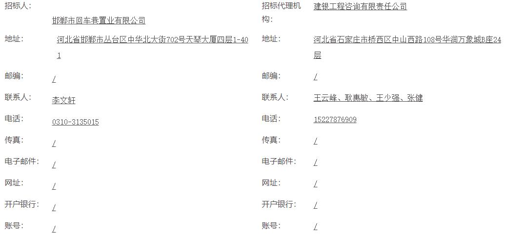 邯鄲市春和景明·上賢苑（一期）項目施工-項目公告